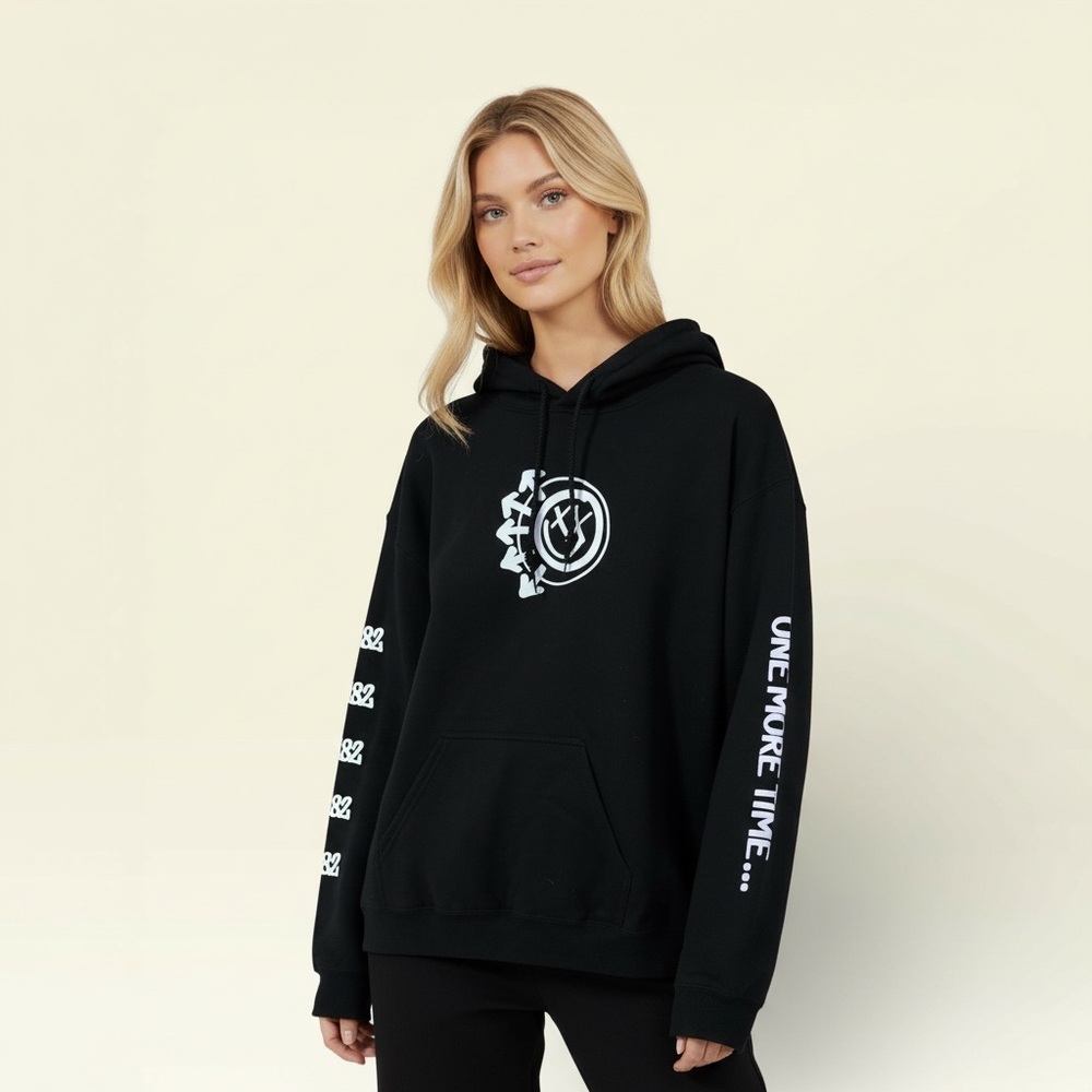 Blink-182 Official Tour Hoodie – Concert Merch – Black – Size M